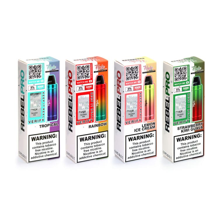 HYDE REBEL PRO DISPOSABLE 5000 Puffs 3pcs THE VAPERS WORLD
