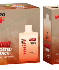 Whiff-Hero-6000-puff-vape-disposablefrosted-peach