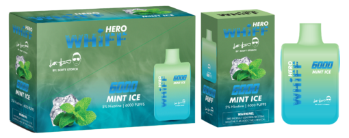Whiff-Hero-6000-puff-vape-disposable-mint-ice