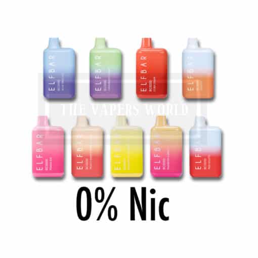 ELF BAR BC5000 DISPOSABLE ZERO NIC 5pcs