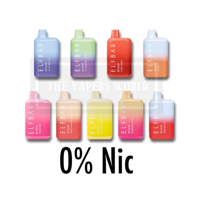 ELF BAR BC5000 DISPOSABLE ZERO NIC 4pcs