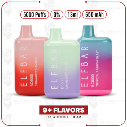 BC5000 Disposable Vape 0 Nic