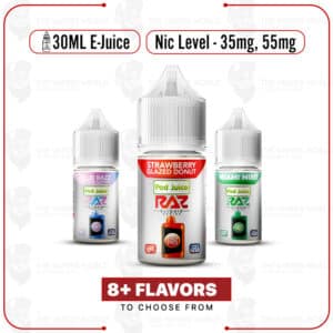 Pod Juice x RAZ Salt Tobacco Free Nicotine E-Juice 30ml