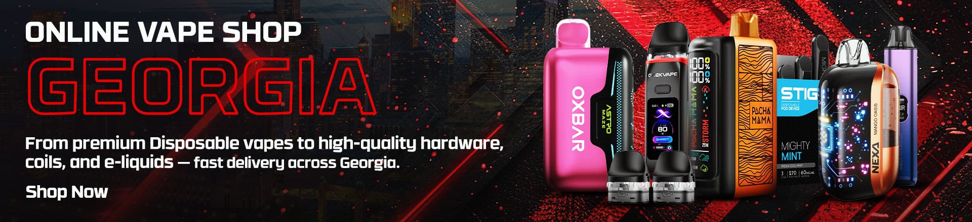Online Vape Shop Georgia Desktop