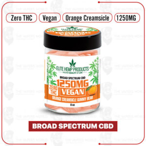 Elite Hemp – CBD Vegan Gummies 1250mg Orange Creamsicle