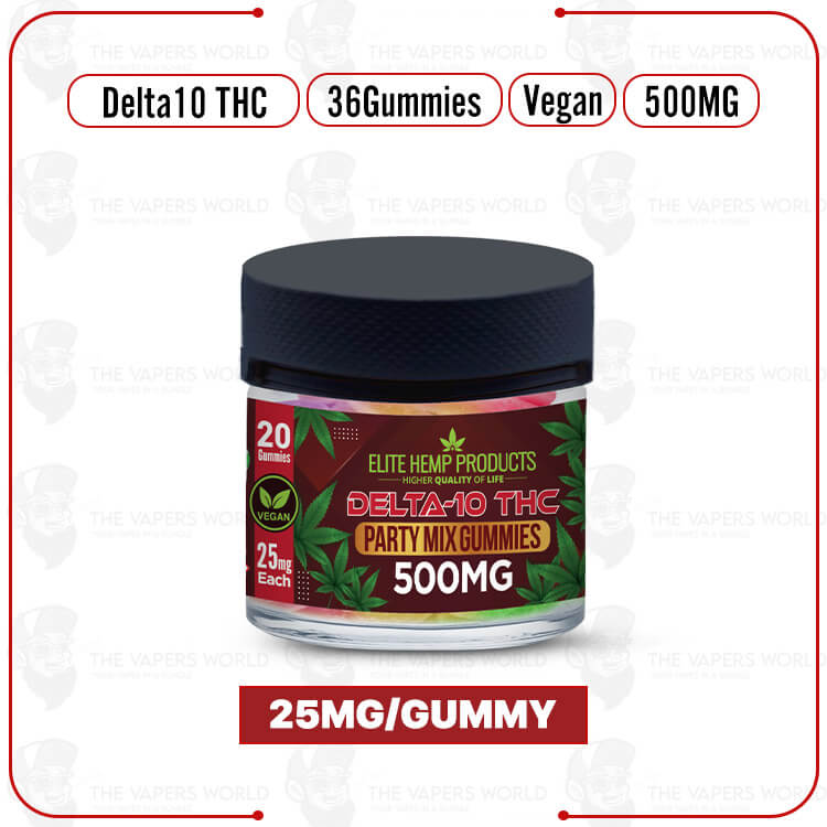 Elite Hemp Delta 10 Mix Vegan Gummies 500mg