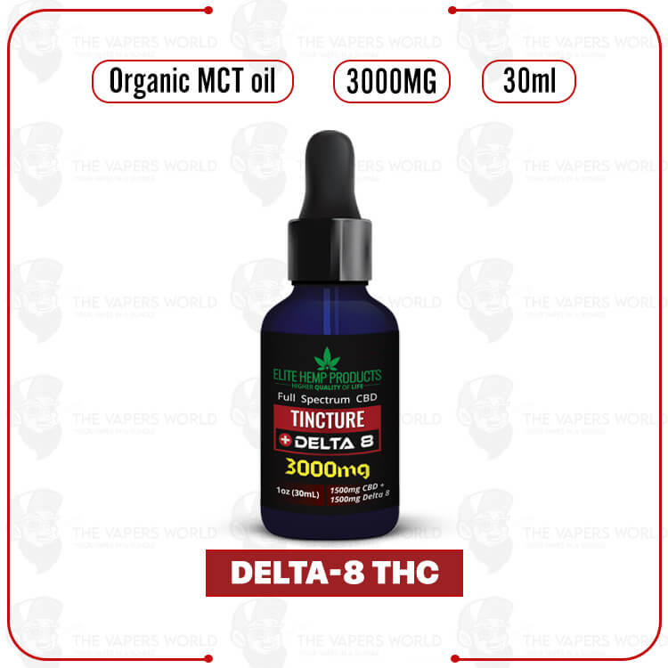 Elite Hemp - Delta 8 Tincture 3000MG