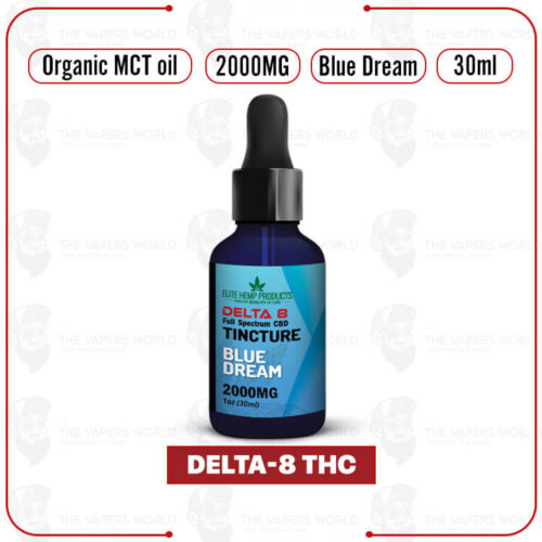 Elite Hemp - Delta 8 Tincture 2000MG Blue Dream