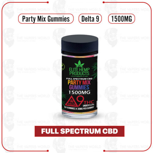 Elite Hemp Delta 9 Mix Vegan Gummies 1500mg