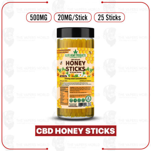 Elite Hemp CBD Honey Sticks 500mg