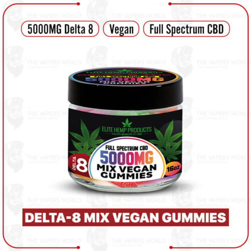 Elite Hemp - Delta-8 Mix Vegan Gummies 5000mg