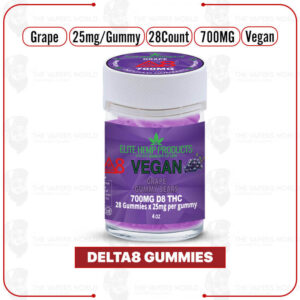 Elite Hemp – Delta 8 Vegan Gummies 700mg Grape