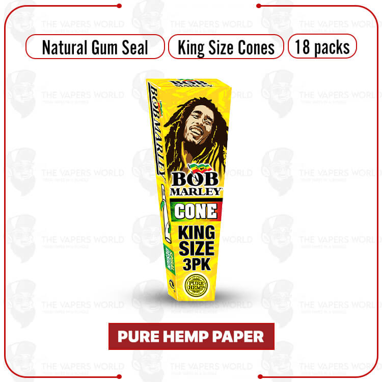 Bob Marley - PH - Pre-Rolled Cone - King Size - 3PK