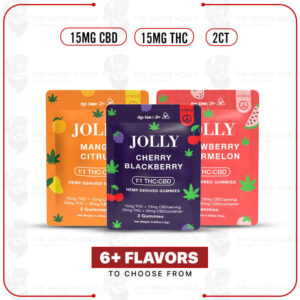 Jolly 1:1 D9THC: CBD Gummies -15MG – 2CT/PK