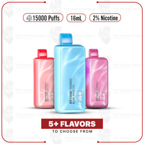 MT15000 Turbo 15K Puffs 2% Nicotine Disposable Vape
