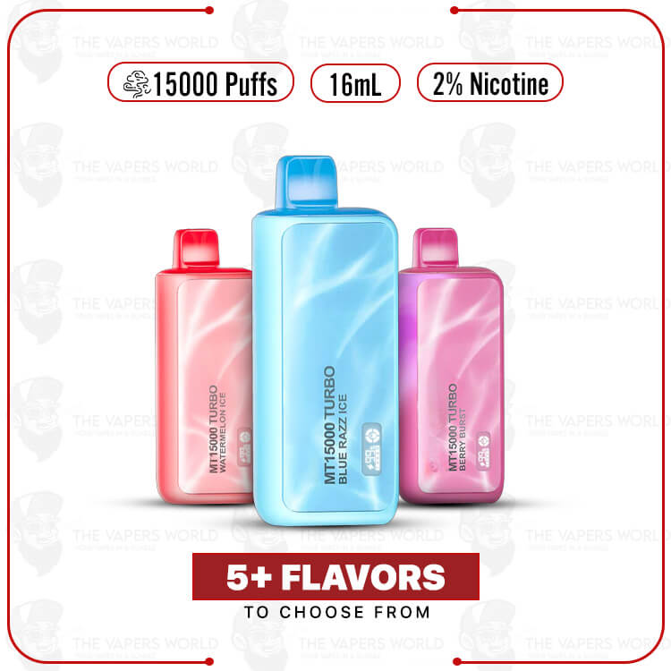 MT15000 Turbo 15K Puffs 2% Nicotine Disposable Vape