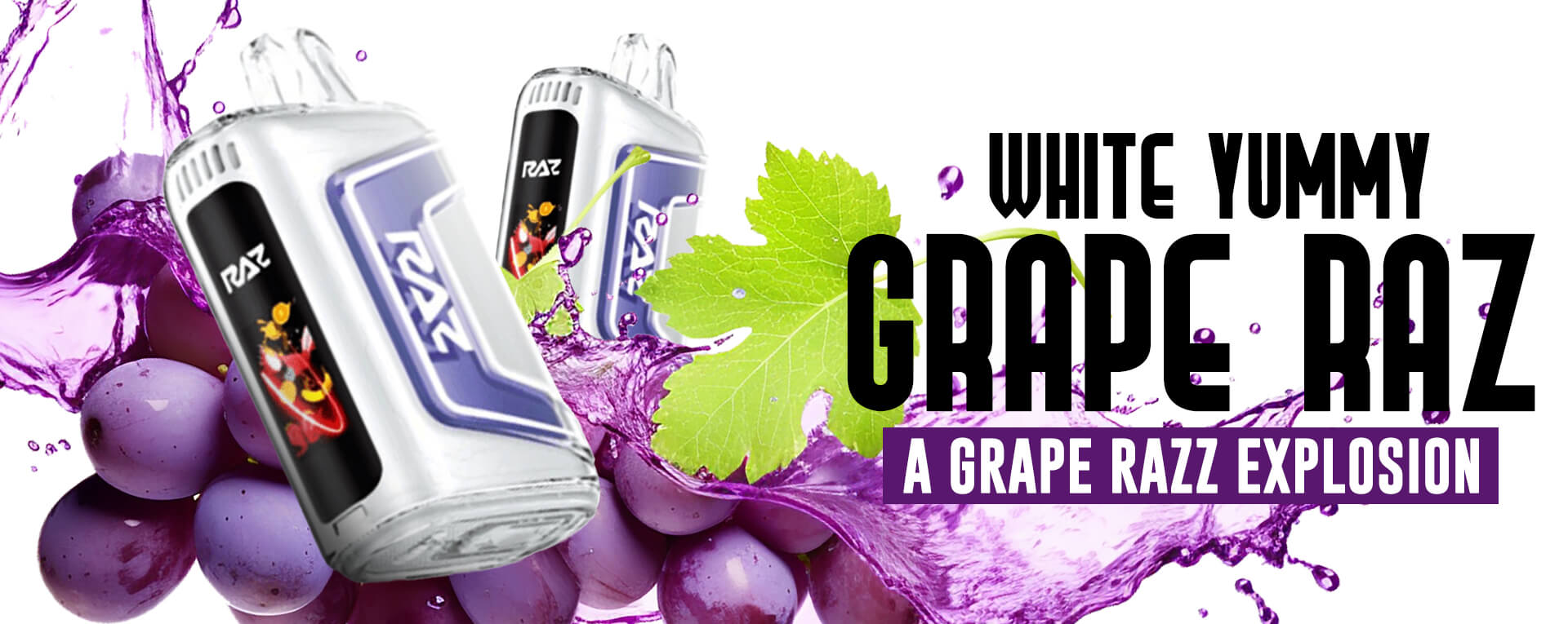 White Yummy Grape Raz Review