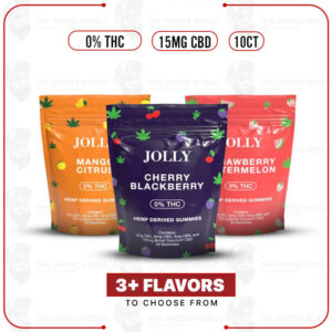 Jolly 15MG CBD – No THC Gummies – 10CT/PK