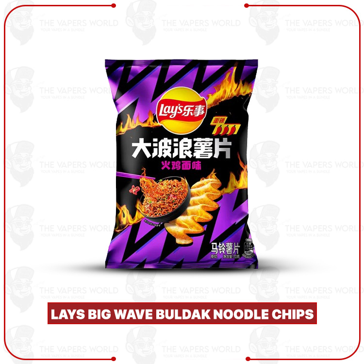Lays Big Wave Buldak Noodle Chips