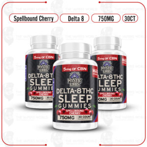 Mystic Labs Cherry Sleep Delta-8 Gummies – 750mg