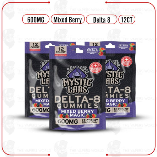 Mystic Labs High Potency Delta-8 Gummies – 600mg (12ct)