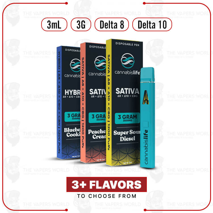 Cannabis Life D8 + D10 Blend Disposable Vape – 3G | 3mL