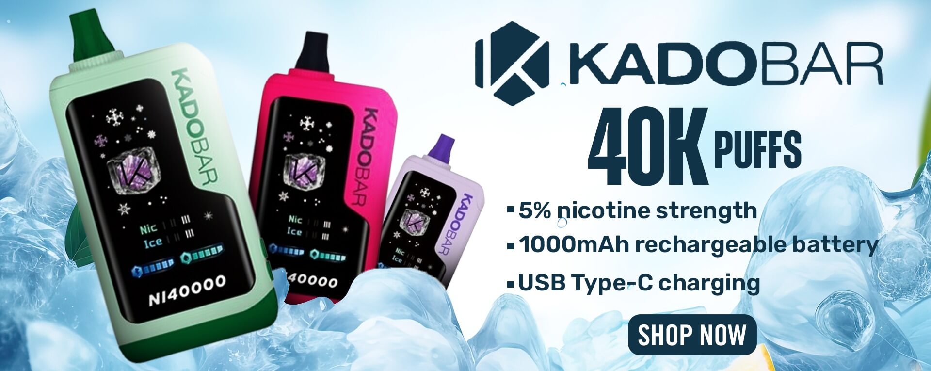 Kado Bar NI40K Ice Nic Control – Jam Edition