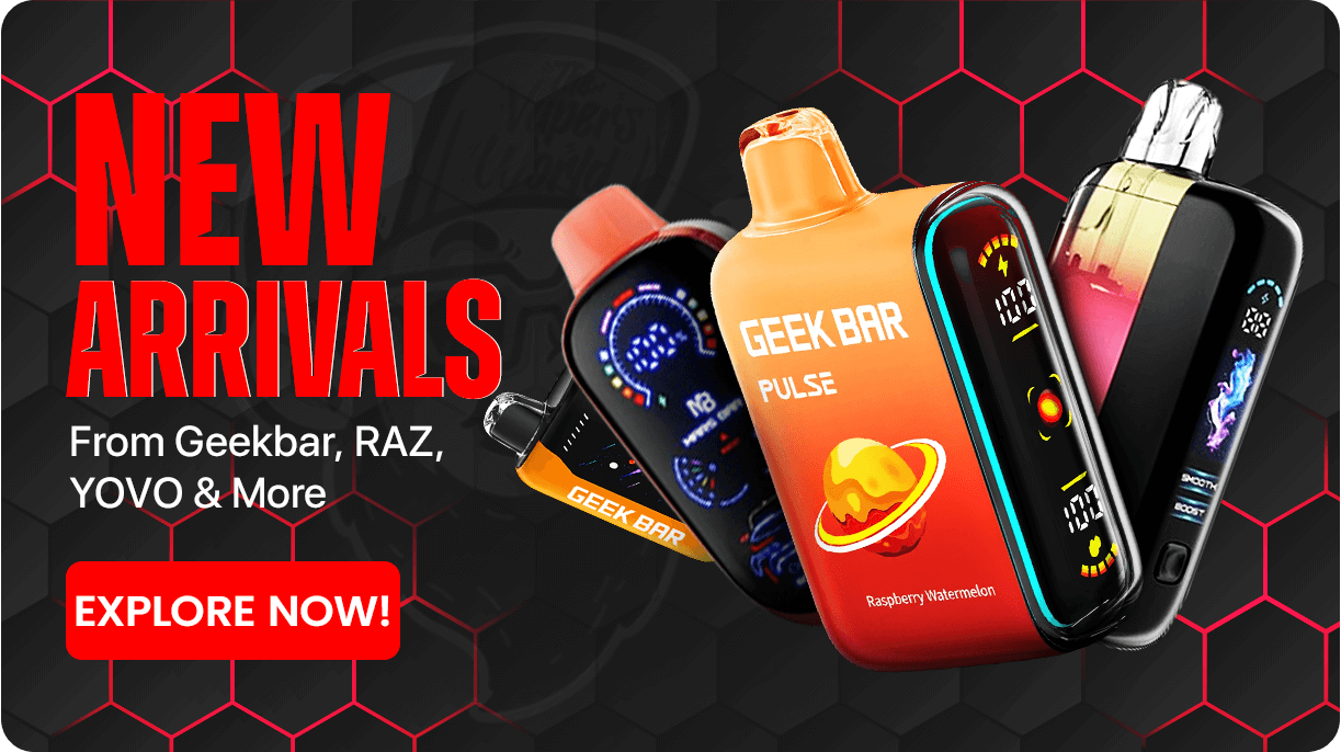 New arrivals - Geekbar, Raz , Yovo and More