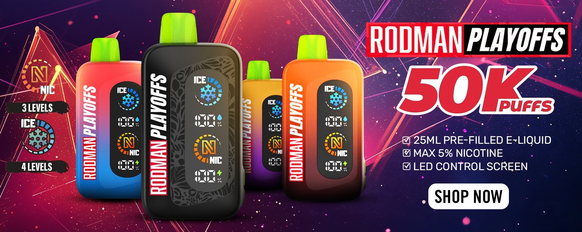 Rodman Playoffs Ice Nic Control 50K