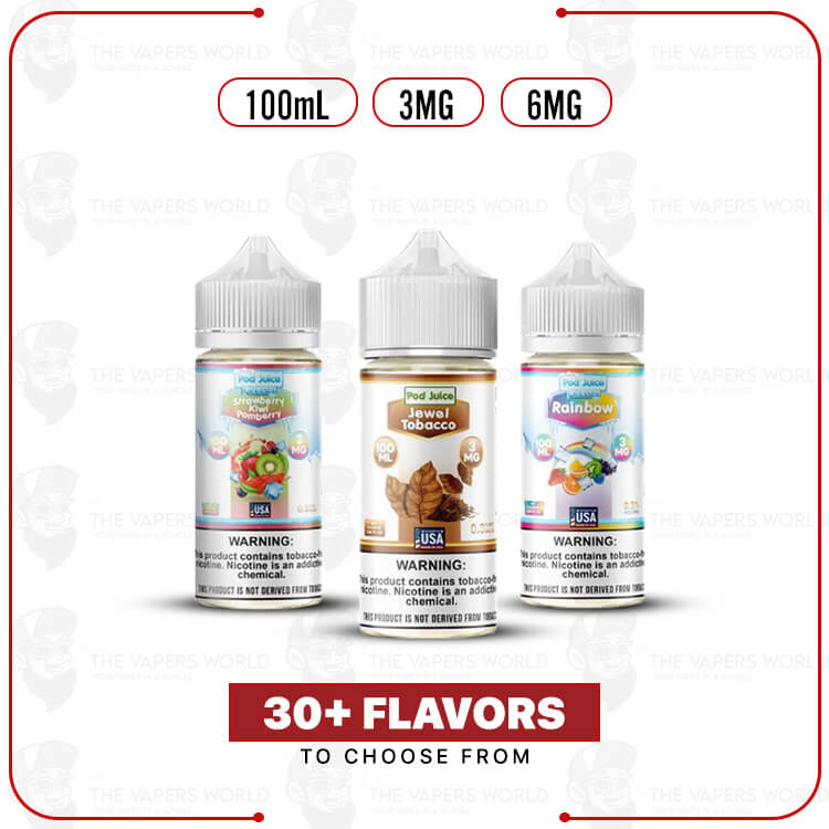 Pod Juice Tobacco Free Nicotine E-Juice 100ml