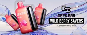 Wild Berry Savers Geek Bar Slush Flavor