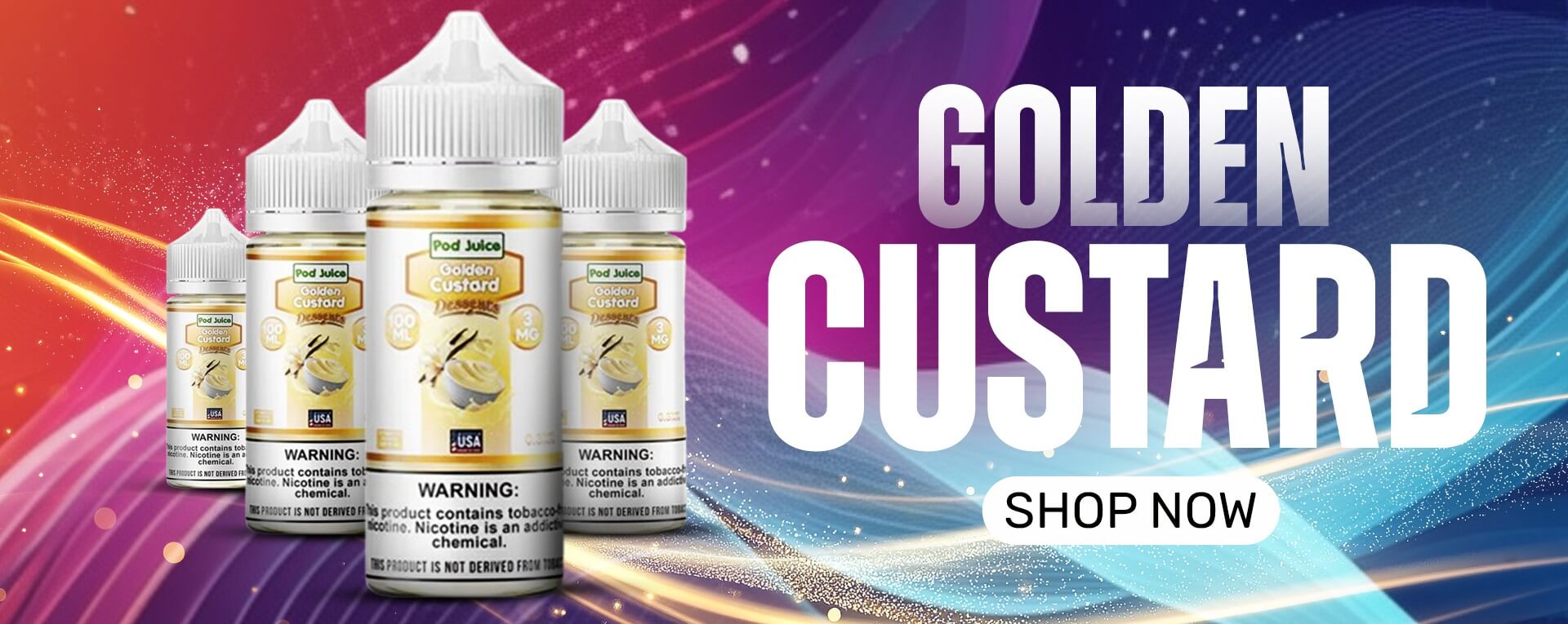 Pod Juice Golden Custard