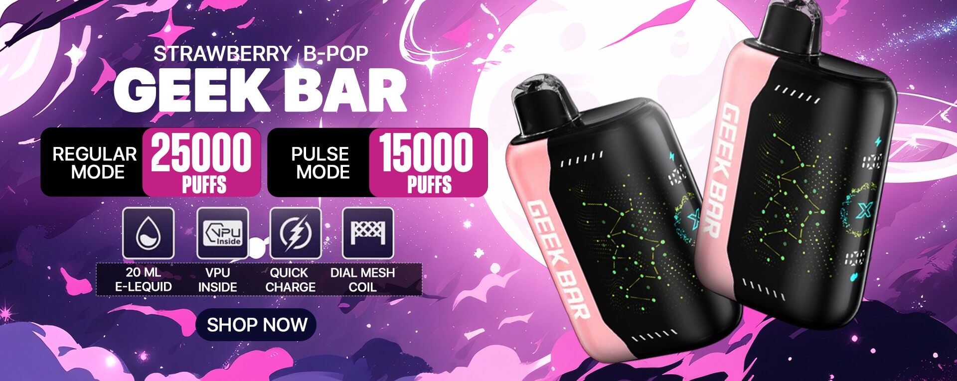 Strawberry B-Pop Geek Bar Pulse X