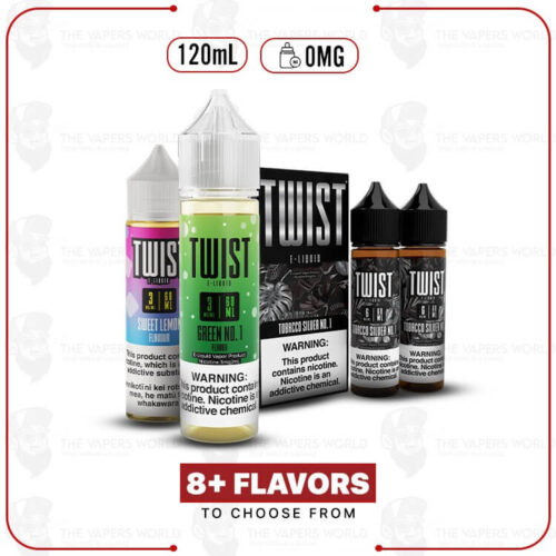 Twist E-Liquids 0MG 120ml E-Juice