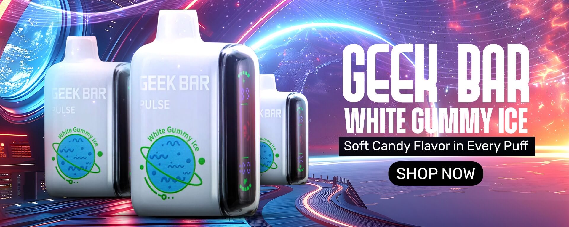 Geek Bar White Gummy Ice - Shop Now