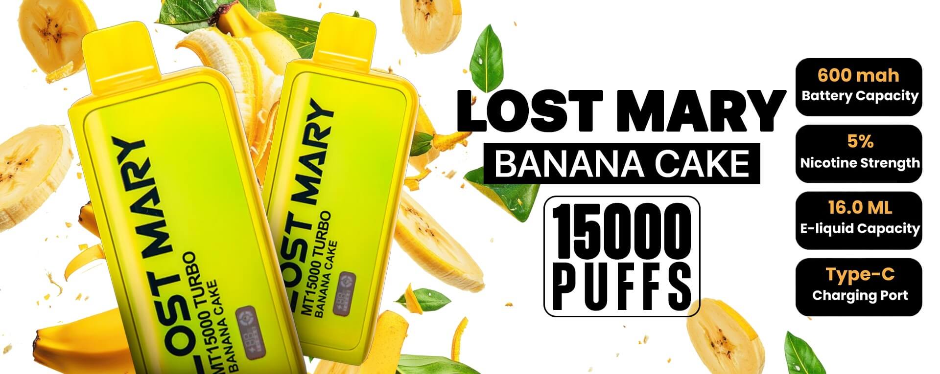 Lost Mary Banana Cake MT15000 Turbo