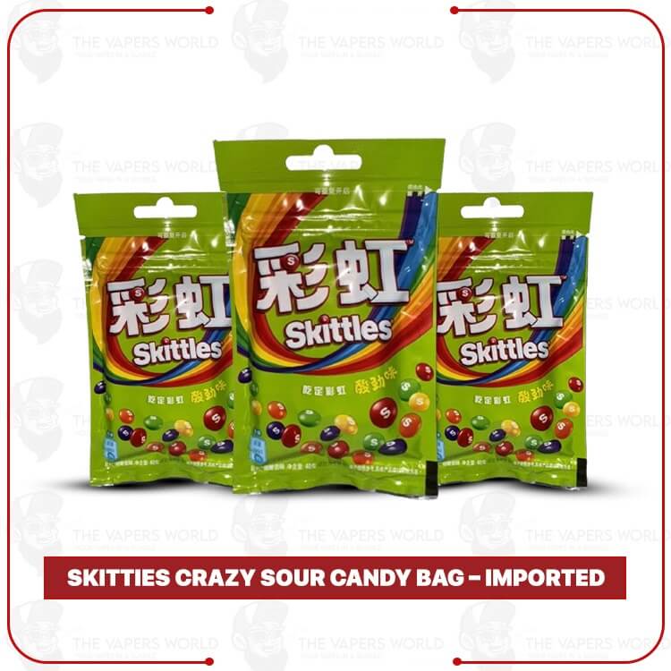 Buy Skitties Crazy Sour Candy Bag Online | The Vapers World