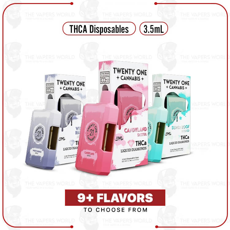 Twenty One THCA Cannabis Liquid Diamonds Disposable 3.5ML