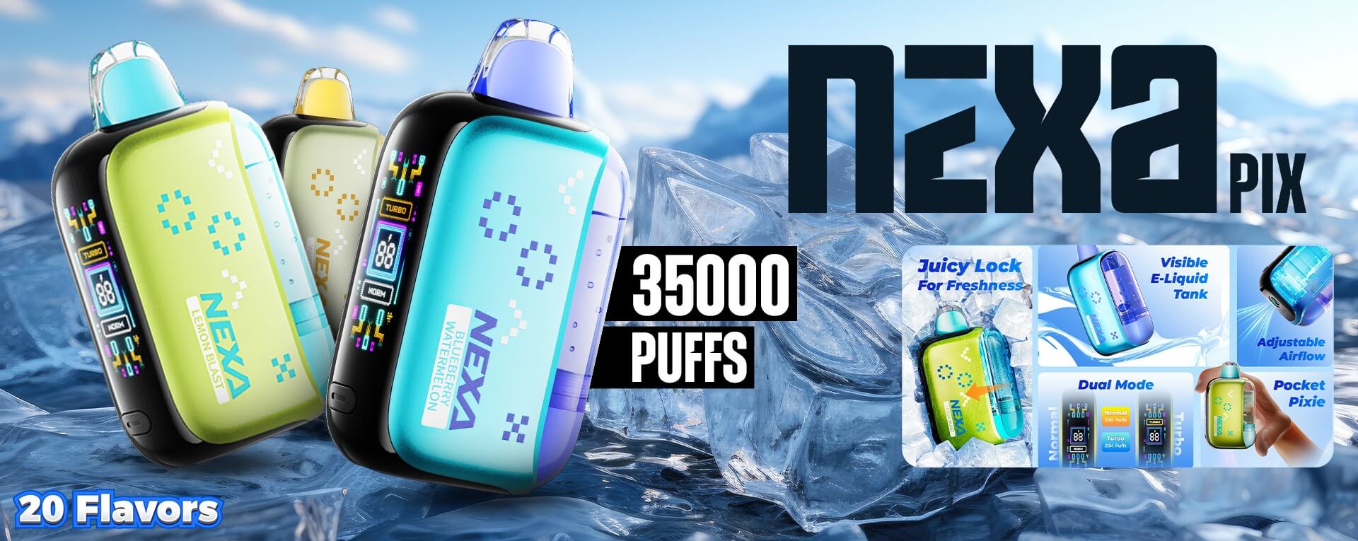 Nexa Pix 35k Puffs Disposable Vape Flavors