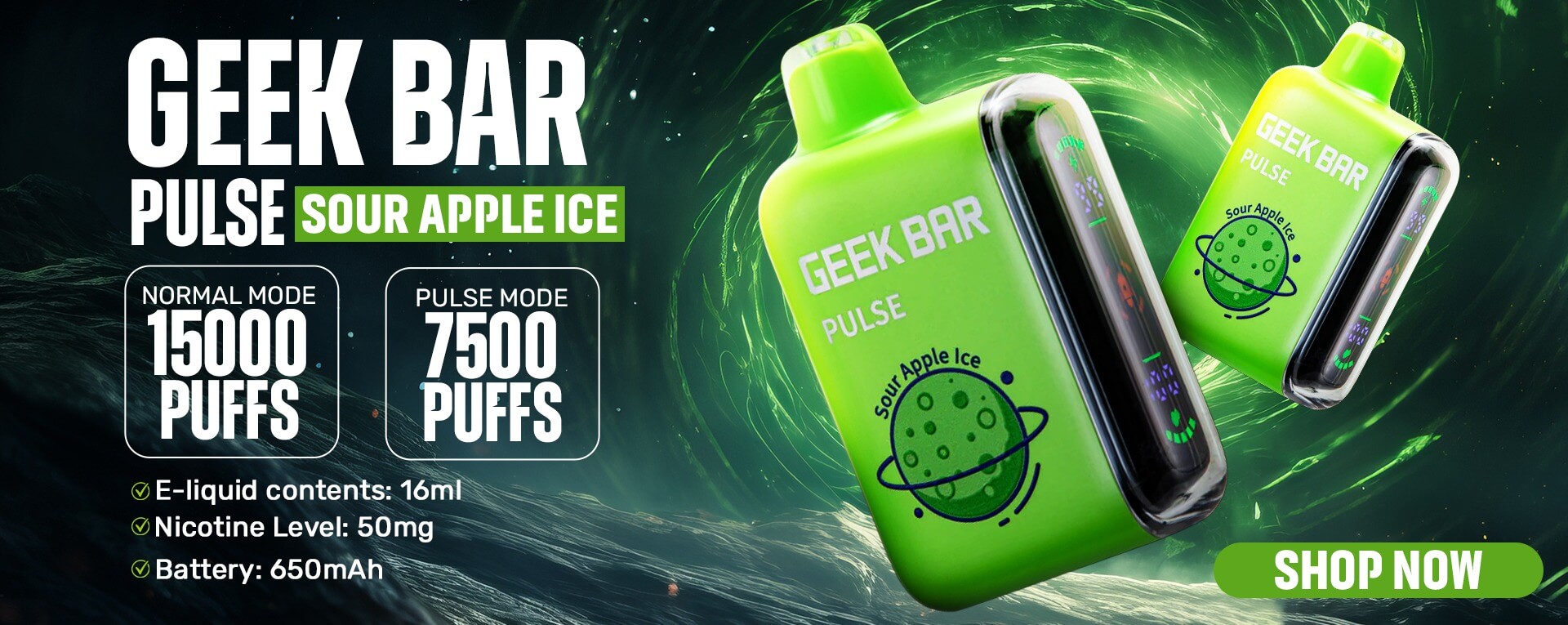 Sour Apple Ice - Geek Bar Pulse