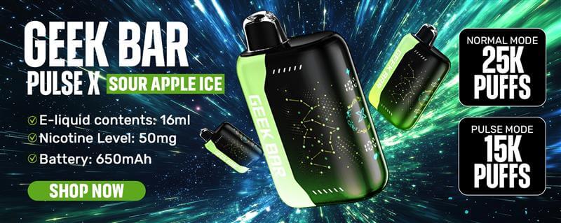Sour Apple Ice - Geek Bar Pulse X Disposable vape