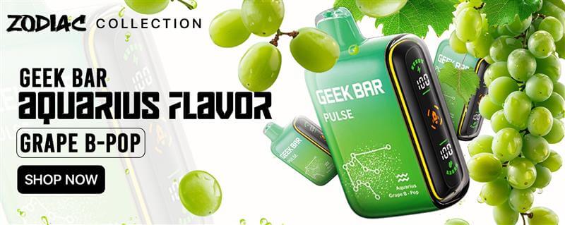 Geek Bar Aquarius Flavor: Grape B-Pop