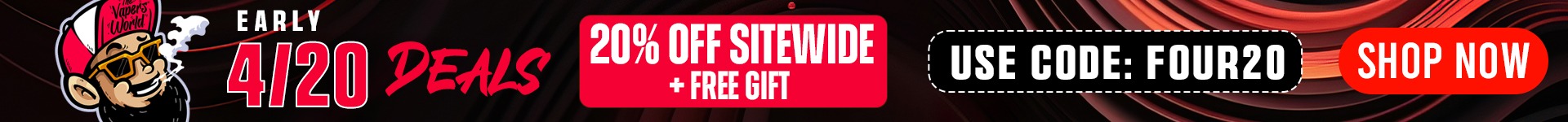 420 Sale - 20% OFF sitewide