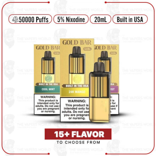 Gold Bar Max Nixodine 50K Puff Disposable Pod - 1PK