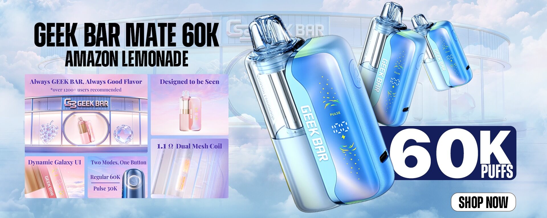 Amazon Lemonade Geek Bar Mate 60K 