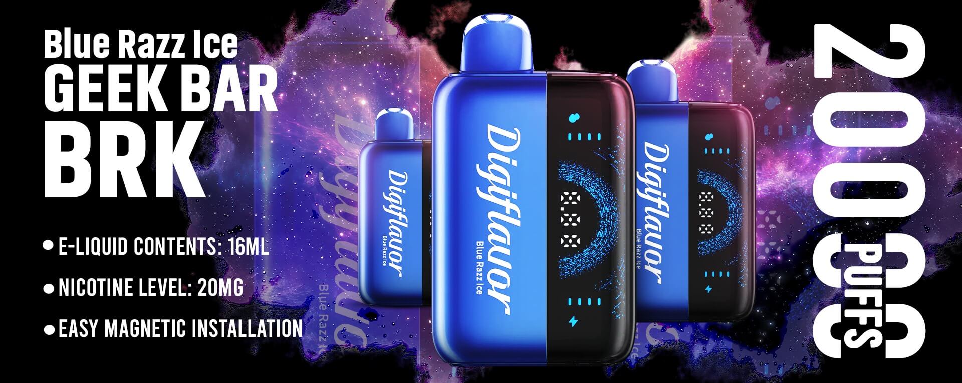 Geek Bar BRK Blue Razz Ice