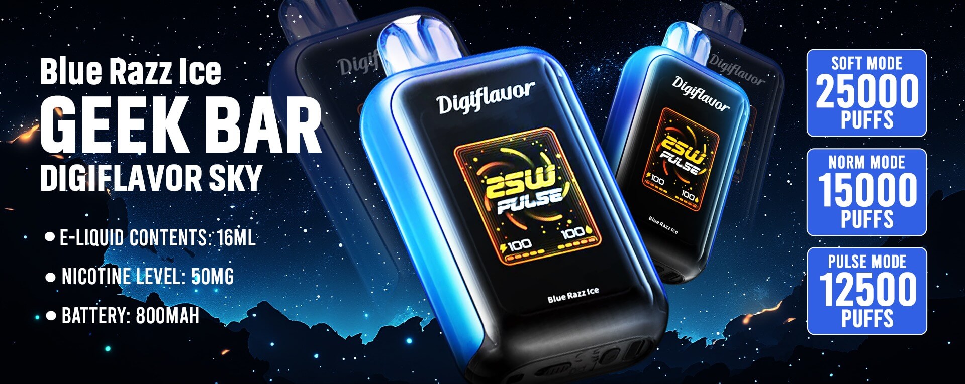 Geek Bar Digiflavor Sky Blue Razz Ice