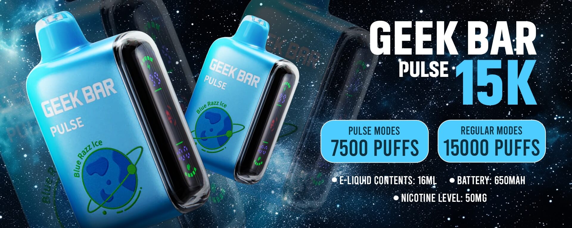 Blue Razz Ice Geek Bar Pulse