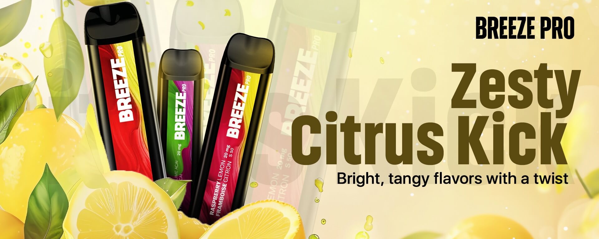 Breeze Pro Zesty Citrus Flavors