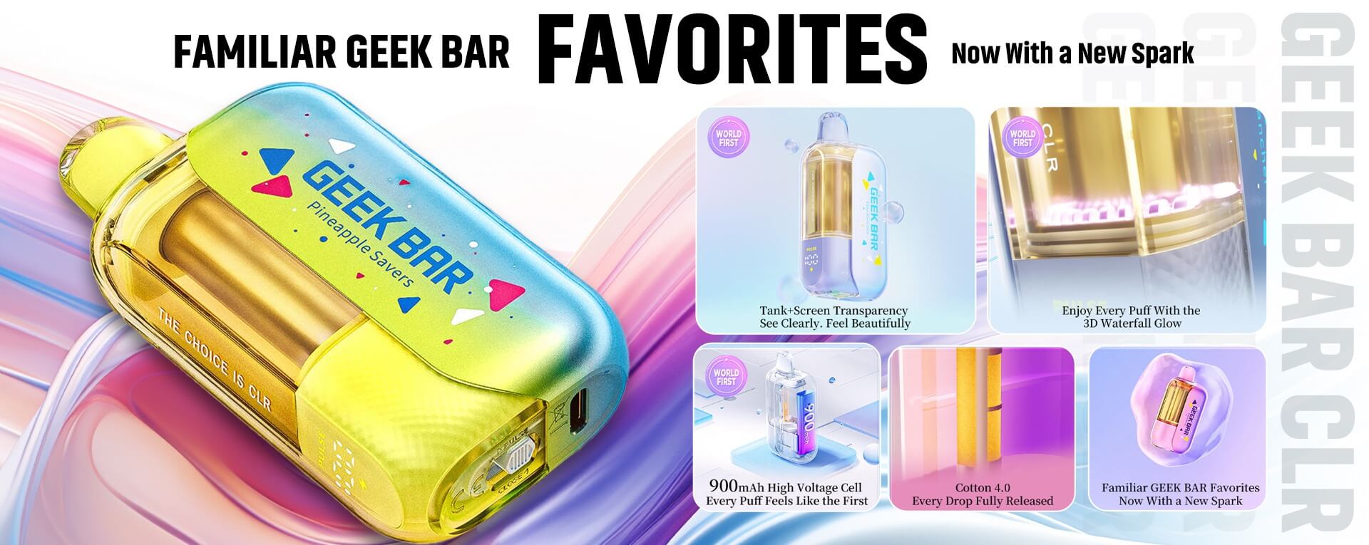 Geek Bar CLR 50K Flavors